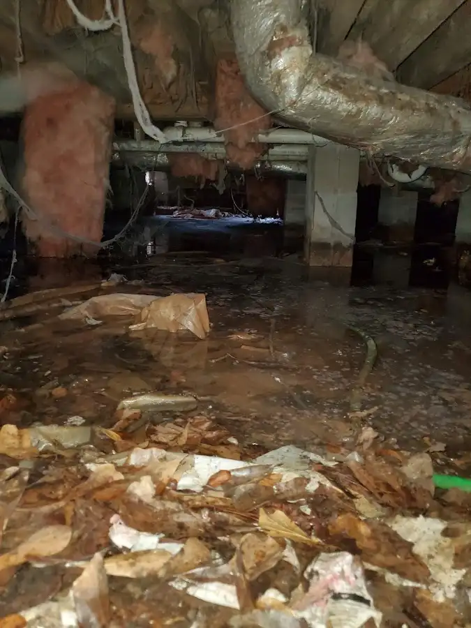 Crawl space flood assessment for Commercial Water Damage Restoration in Marathon
