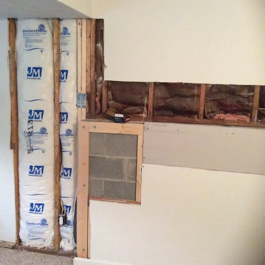 Wall insulation replacement during Structural Drying in Marathon